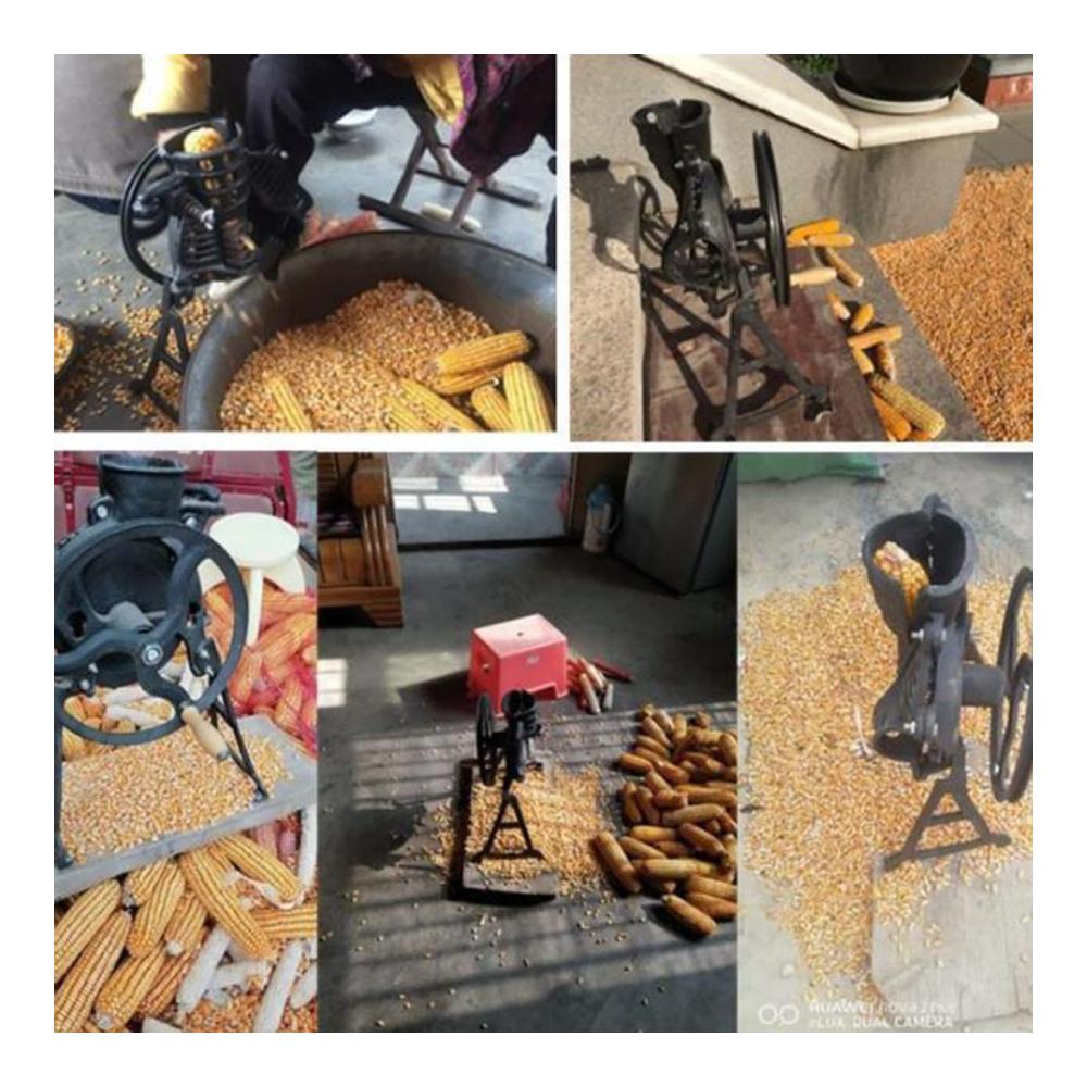 Holen Sie sich Qualität und Effizienz 40–60 kg/h Kommerzieller Manueller Maisschäler - Hochleistungs-Maisschälmaschine für Bauernhöfe und Familien mit Holzgriff