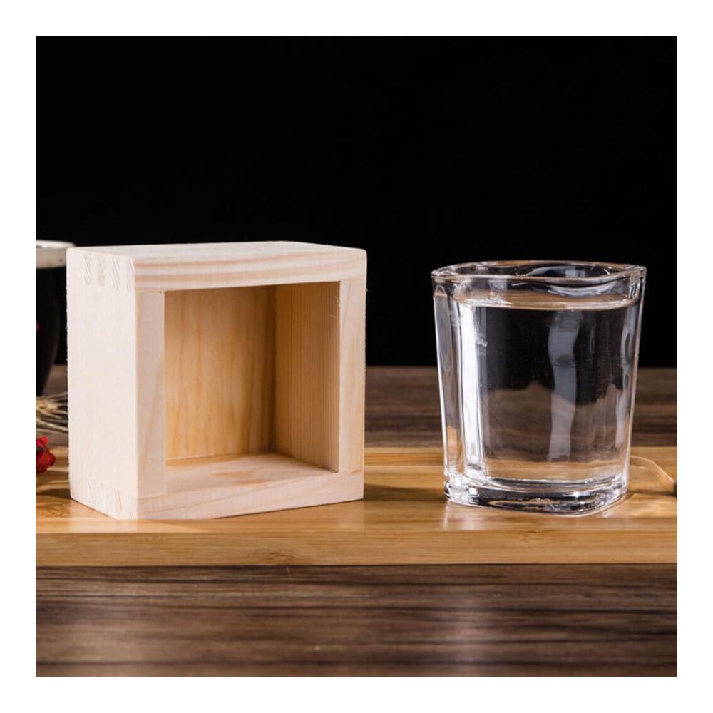 Hochwertige Eisschalen aus edlem Hinoki-Holz – 4er-Set stilvoll & funktional – Perfekt für Sake und Desserts – Leicht zu reinigen & pflegen