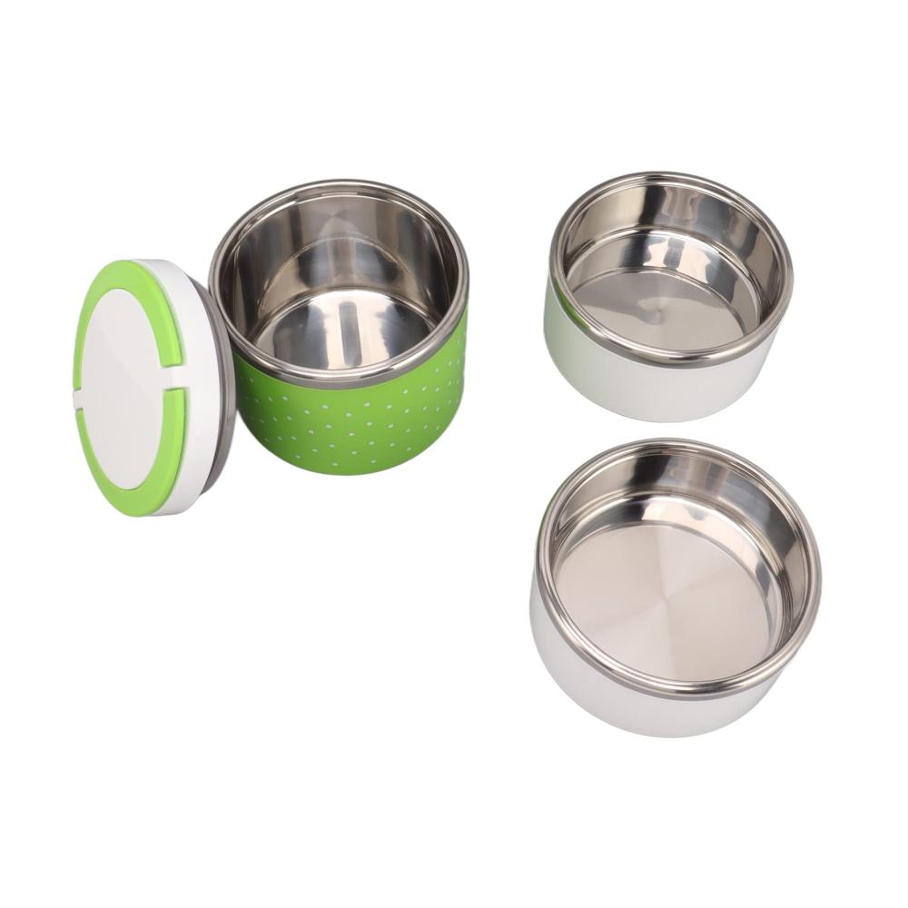 Entdecken Sie die Innovation Premium Bento Boxen Set auslaufsicher mit stapelbarem Thermo-Design aus Edelstahl für frische Mahlzeiten unterwegs! Perfekt für Partys