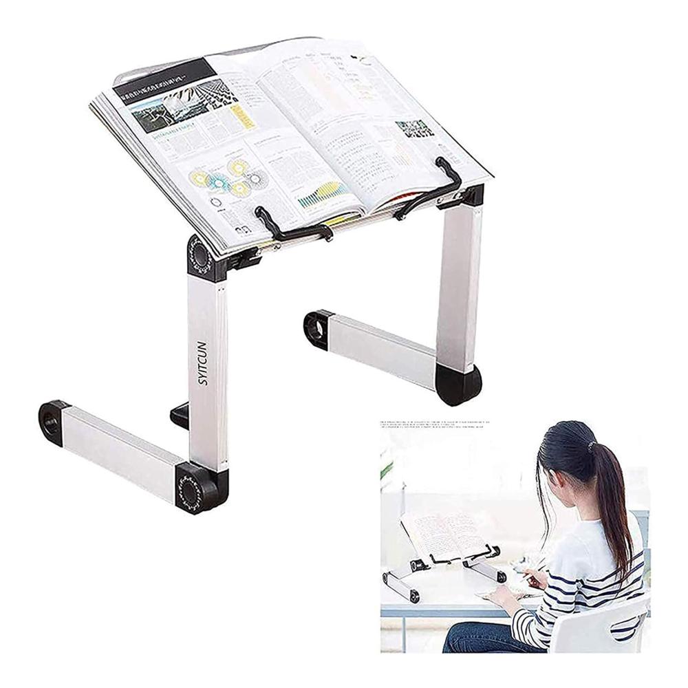 Verchbuchhalter Verstellbarer Buchständer mit Büroklammern für Lehrbücher mit Büroklammern | Ergonomischer Buchständer für Lehrbücher Tablet & Notizbuch | Stabiler Book Stand für Küche und BüroNotizbuch | Stabiler Book Stand für Küche und Büro