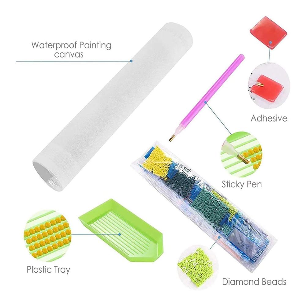 5D Diamant Painting Set XXL 120x60cm - Wasserfall Landschaft - Vorbedruckte Sets für DIY Stickerei Kreuzstich - Kunst Malerei Kit für Erwachsene - Deko für Wohnzimmer