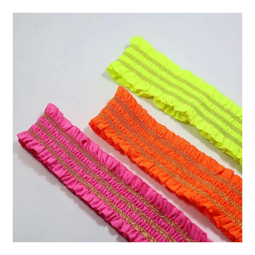 Premium Spitzenfarbe Gummibänder für Kleidung 50 mm – 5 cm breites elastisches Gummiband für DIY Nähprojekte – Hochwertiges Zubehör für perfekte Passform und Flexibilität