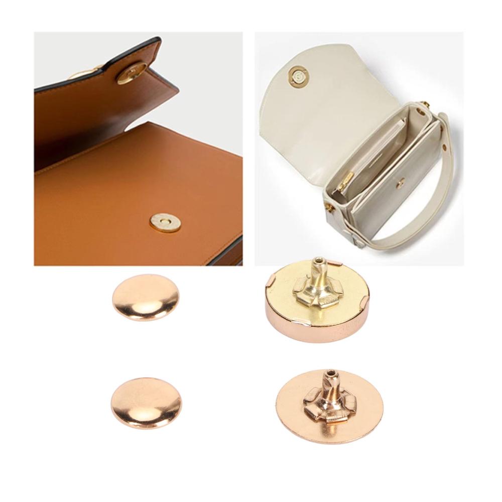 Magnetische Druckknöpfe Set – 50 Stücke in Goldlegierung 18x5mm – Robustes Nähzubehör für DIY-Schuhe und mehr – Einfache Befestigung und langlebige Nutzung