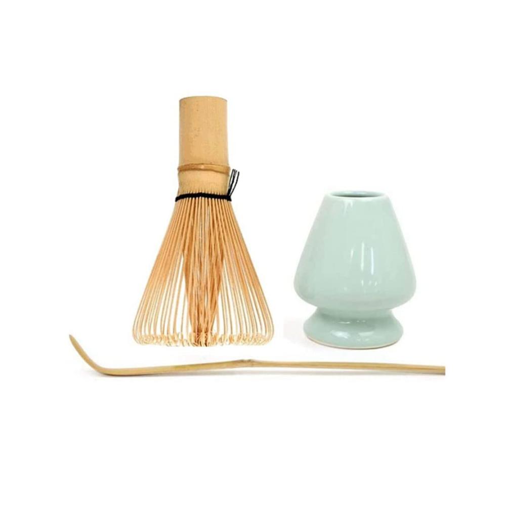 Entdecken Sie die Kunst des Matcha mit unserem Matchabesen-Set Bambus-Chasen Tee-Set und traditioneller Halter für ein authentisches Erlebnis