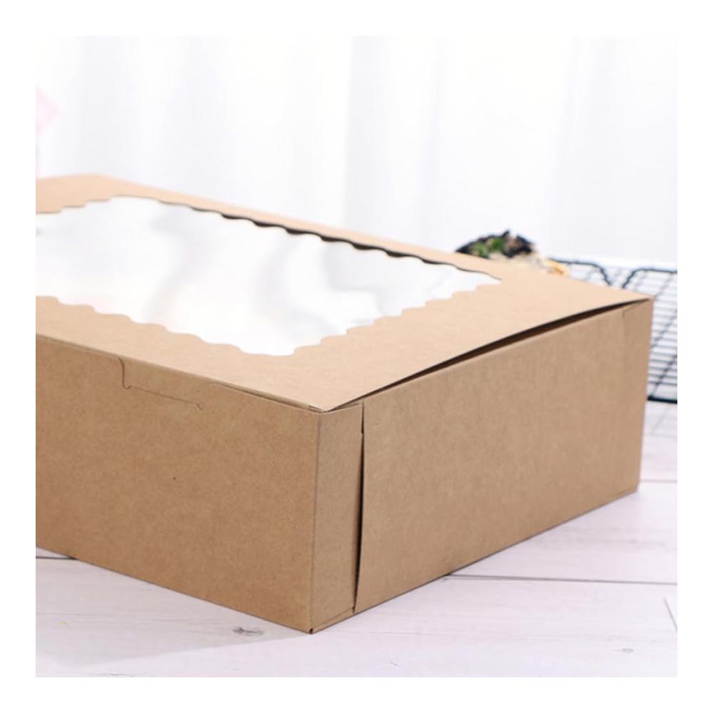 Praktischer Kuchenbehälter-Set Cupcake-Behälter mit Einlagen für 12 Stück - Ideale Süßigkeitenbox für Kekse Muffins & Gebäck - 6 Stück inklusive