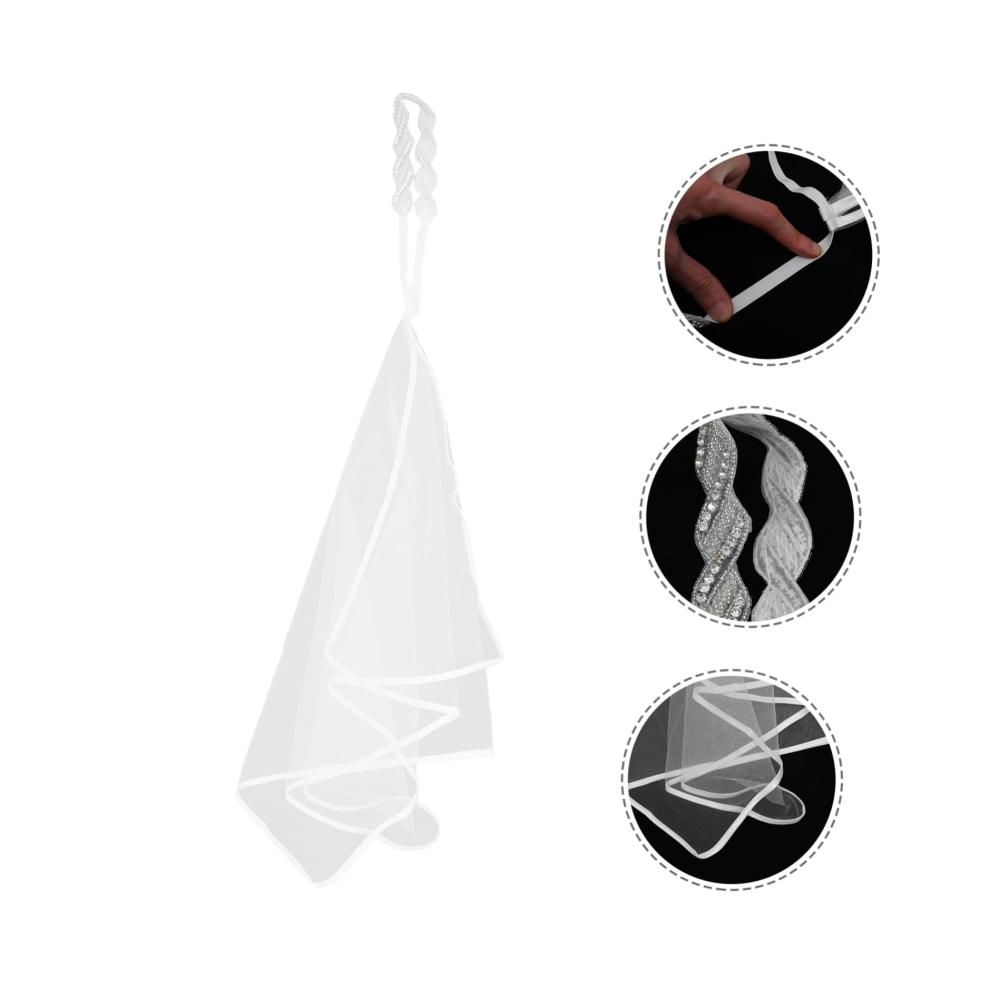Brautaccessoires 3St Brautschleier Hochzeitsschleier mit Brautstirnband perfekt für den Junggesellinnenabschied und die Hochzeit! Blitzlieferung für Ihre Partybedürfnisse