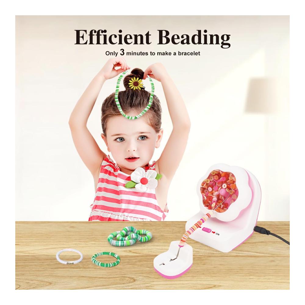 Erstellen Sie mühelos exquisite Perlenarbeiten mit unserem elektrischen Perlenweben-Werkzeug! Perfekt für Armbänder und Halsketten dieser Bead Spinner vereinfacht das Perlendrehen und -weben