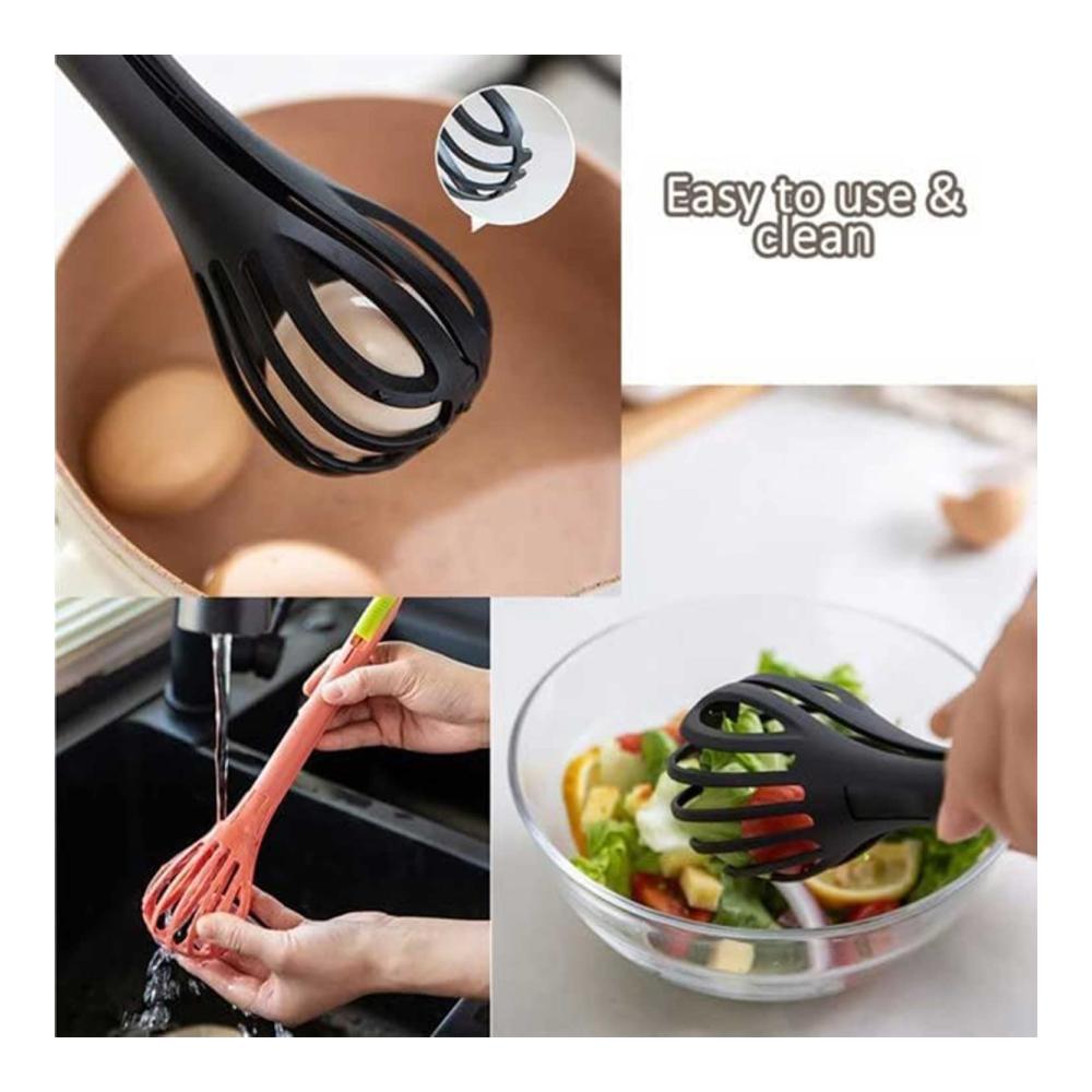 Multifunktionaler 2-in-1 Schneebesen Food Clip & Egg Whisk | Hand-Eierschläger und Nudelzange | Robuster Küchenhelfer für perfekte Eier und Lebensmittelklammern | Spaghetti-Zubereitung leicht gemacht