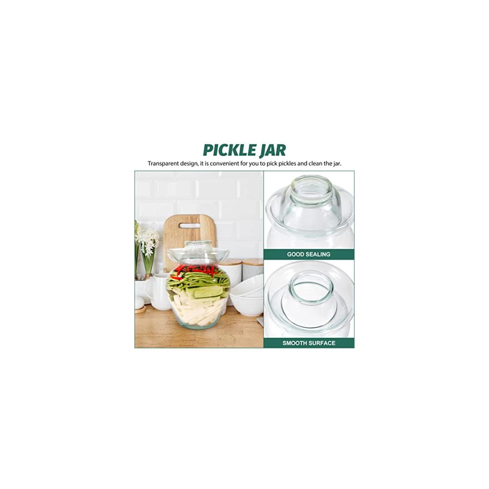 Traditioneller Chinesischer Gärbehälter 25L Glas-Gärglas mit Wasserdichtung und Airlock-Deckel für Kimchi Sauerkraut und mehr - Luftdichte Lebensmittelkonservierung