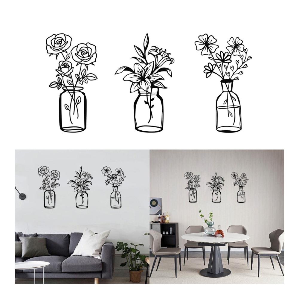 3er Set Wand- & Türschilder aus robustem Metall | Dekorative Schilder für Zuhause und Büro | Personalisierbare Beschriftung | Modernes Design in Schwarz | Einfache Montage