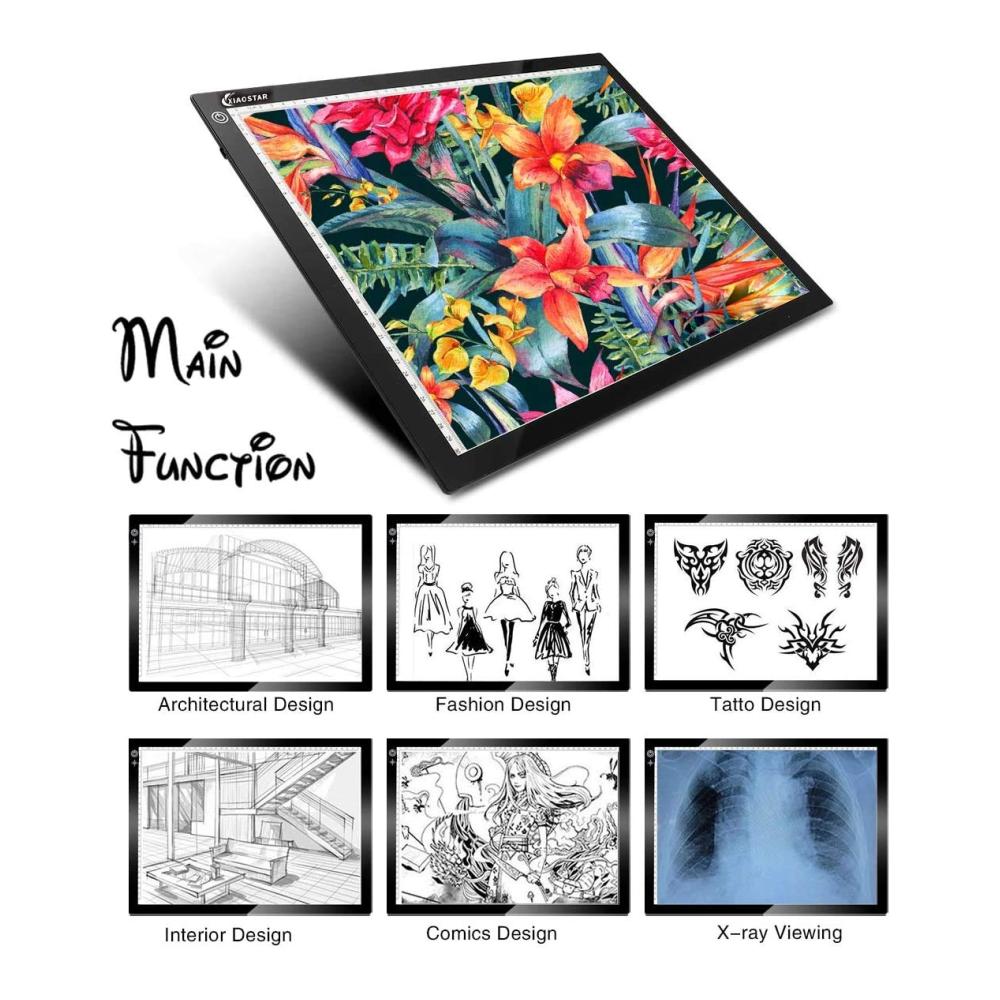 Leuchtkasten A3 für kreative Köpfe Einstellbare Leuchtplatte für perfektes Zeichnen und Diamond Painting – Innovativer leuchttisch mit Typ-C Schnittstelle ideal für Kinder und Künstler – Inklusive stilvoller Geschenkbox