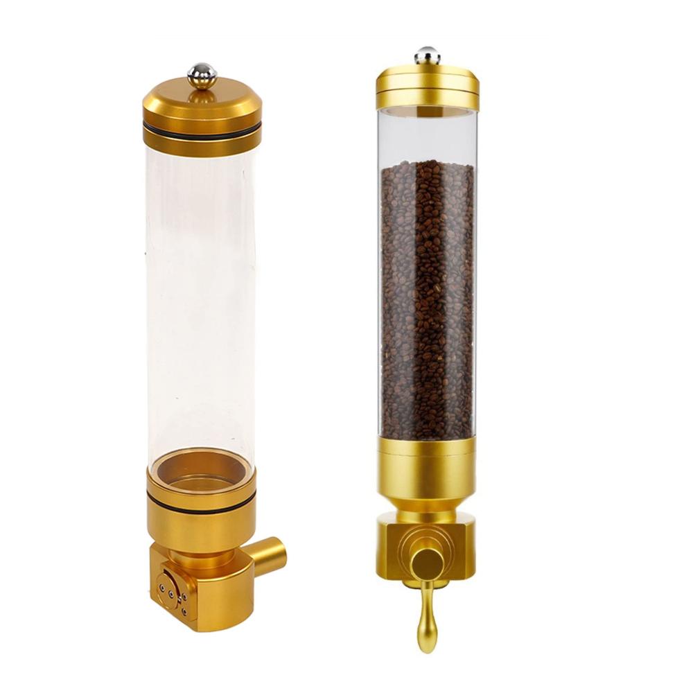 Erleichtern Sie Ihr Leben mit stilvollen Glasbehältern und Töpfen! Wandmontierter Müslispender aus Aluminiumlegierung und Acryl stark versiegelnd und abnehmbar für den gewerblichen Gebrauch. Perfekt organisiert und ansprechend präsentiert