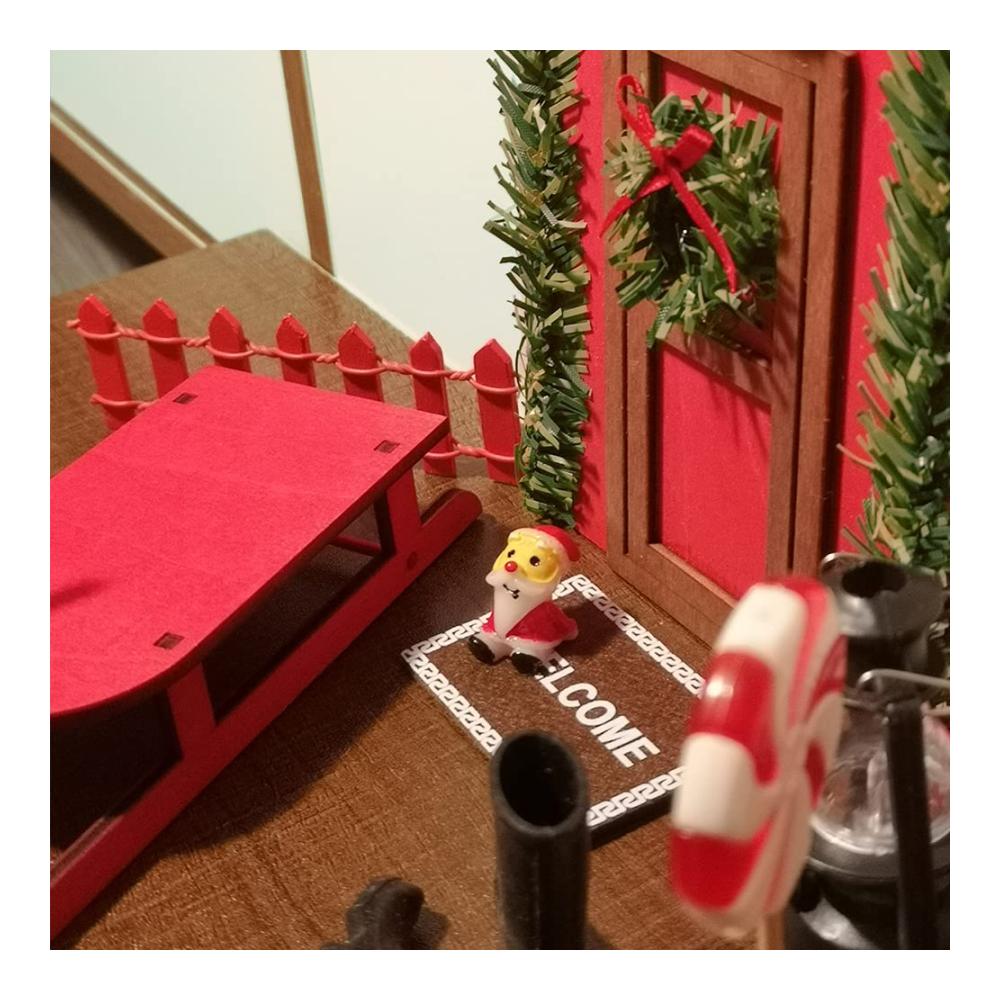 Dänische Miniatur Feentür mit LED-Beleuchtung – Zauberhafte Weihnachtsdeko für Kinderzimmer – Holz Wichteltür Set mit Ziers