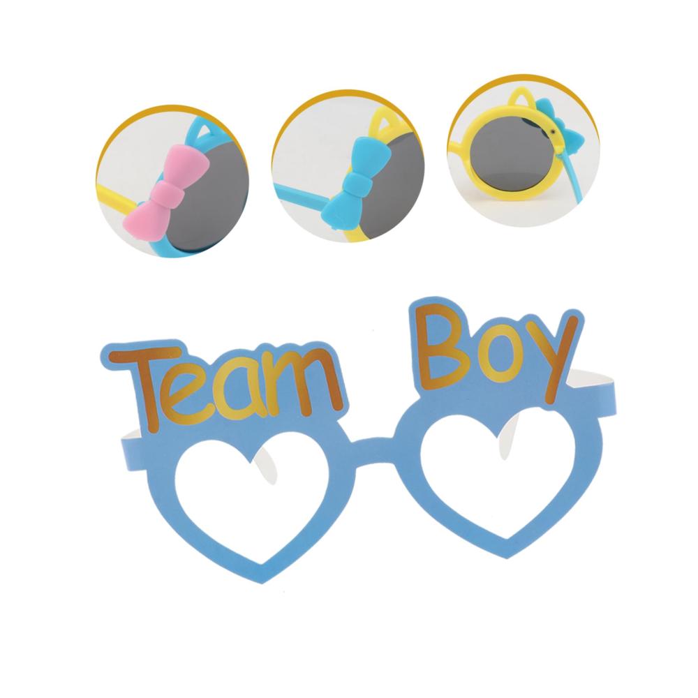 Partyfotoautomat Zubehör 8 Stk. Rosa Schnapsgläser mit Flippiger Sonnenbrille & Babyaufklebern - Perfekte Abschlussballdekorationen für Mädchen & Jungen