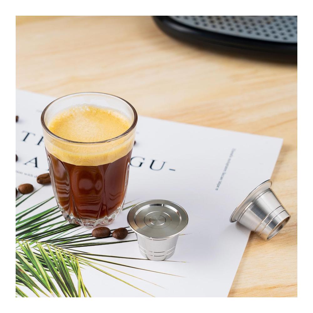 Genießen Sie umweltfreundlichen Kaffee! Mehrwegfilter für feinmaschige Kaffeemaschinen Nachfüllbare Edelstahl-Kaffeekapsel für mühelose Reinigung und Kompatibilität