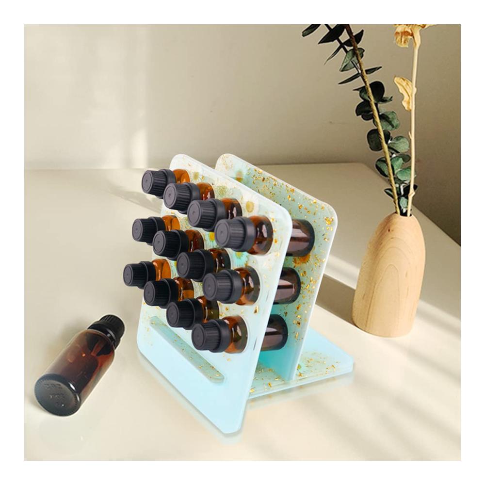 Epoxidharz Formen Gießharz Kreative Silikonformen für DIY Projekte – Organizer für Schmuck & mehr! Praktischer Display Ständer inklusive