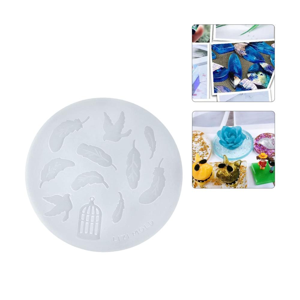 Entdecken Sie die Vielseitigkeit des Modellierens & Gießens mit unserer Silikonform Federn hohl für Epoxidharzfüllung. Perfekt für einzigartige Vögel und Schmuck