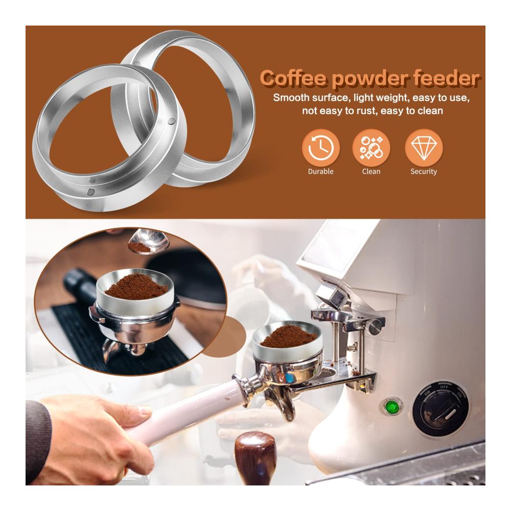 Dosiertrichter für präzises Kaffeepulver-Füllen | 51mm Siebträger Zubehör aus Aluminium | Ersatz für EC680 EC685 | Espresso Trichter für genaues Dosieren