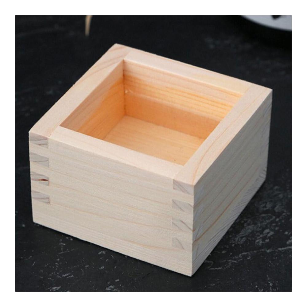 Hochwertige Eisschalen aus edlem Hinoki-Holz – 4er-Set stilvoll & funktional – Perfekt für Sake und Desserts – Leicht zu reinigen & pflegen