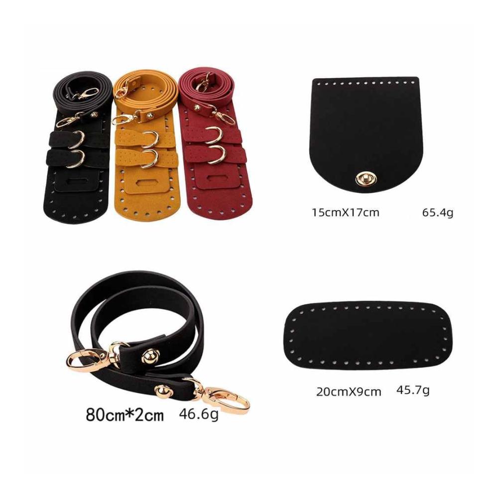 Entfalte deine Kreativität Taschenherstellung Deluxe-Set mit PU Ledertasche Strick- und Häkelzubehör Taschenbodenformer Kissenbasis und mehr! Perfekt für stilvolle selbstgemachte