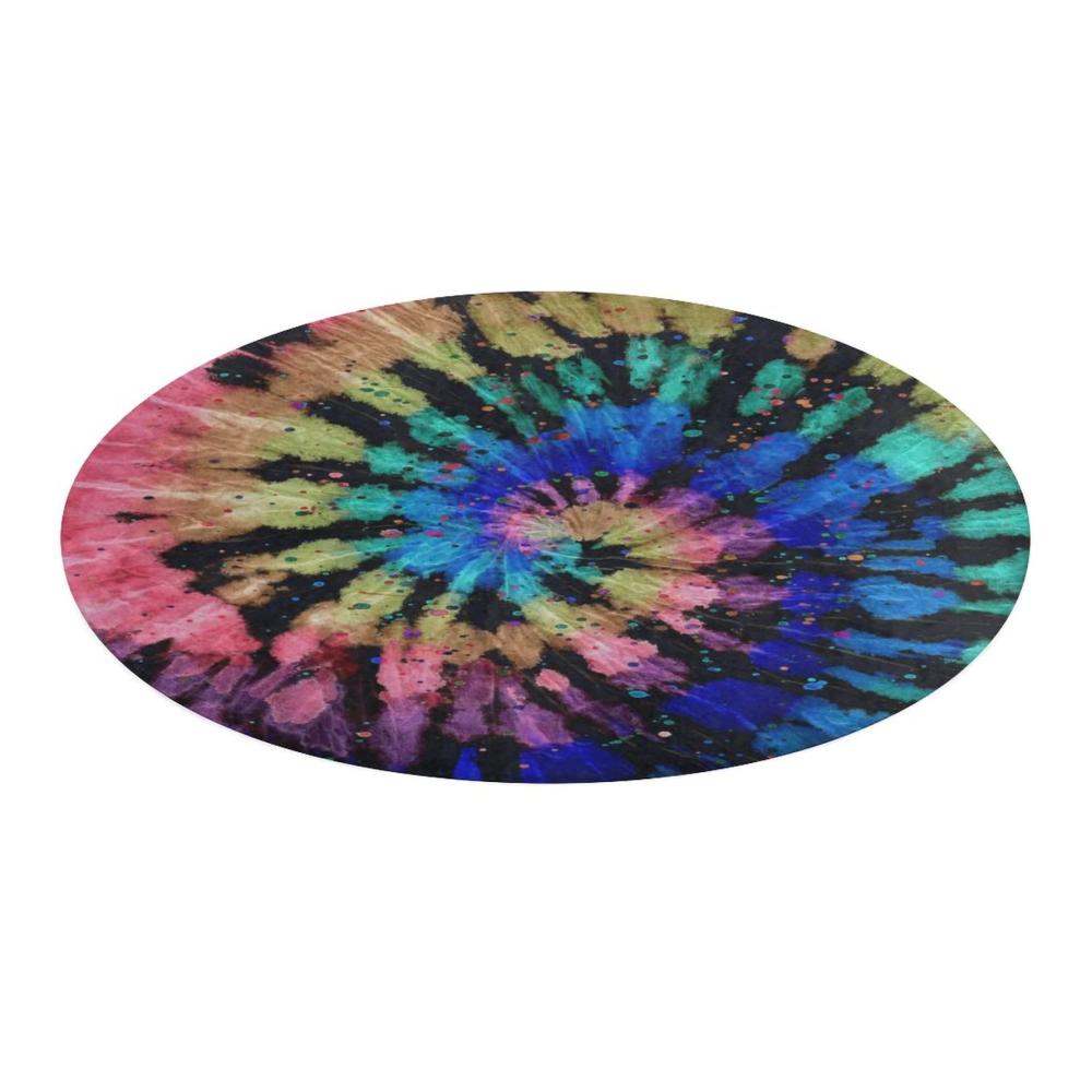 Tie-Dye-Muster Teppiche Weiche Schlafzimmerteppiche für Wohnzimmer & Kinderzimmer. Rutschfeste Fußmatten Große Vielfalt