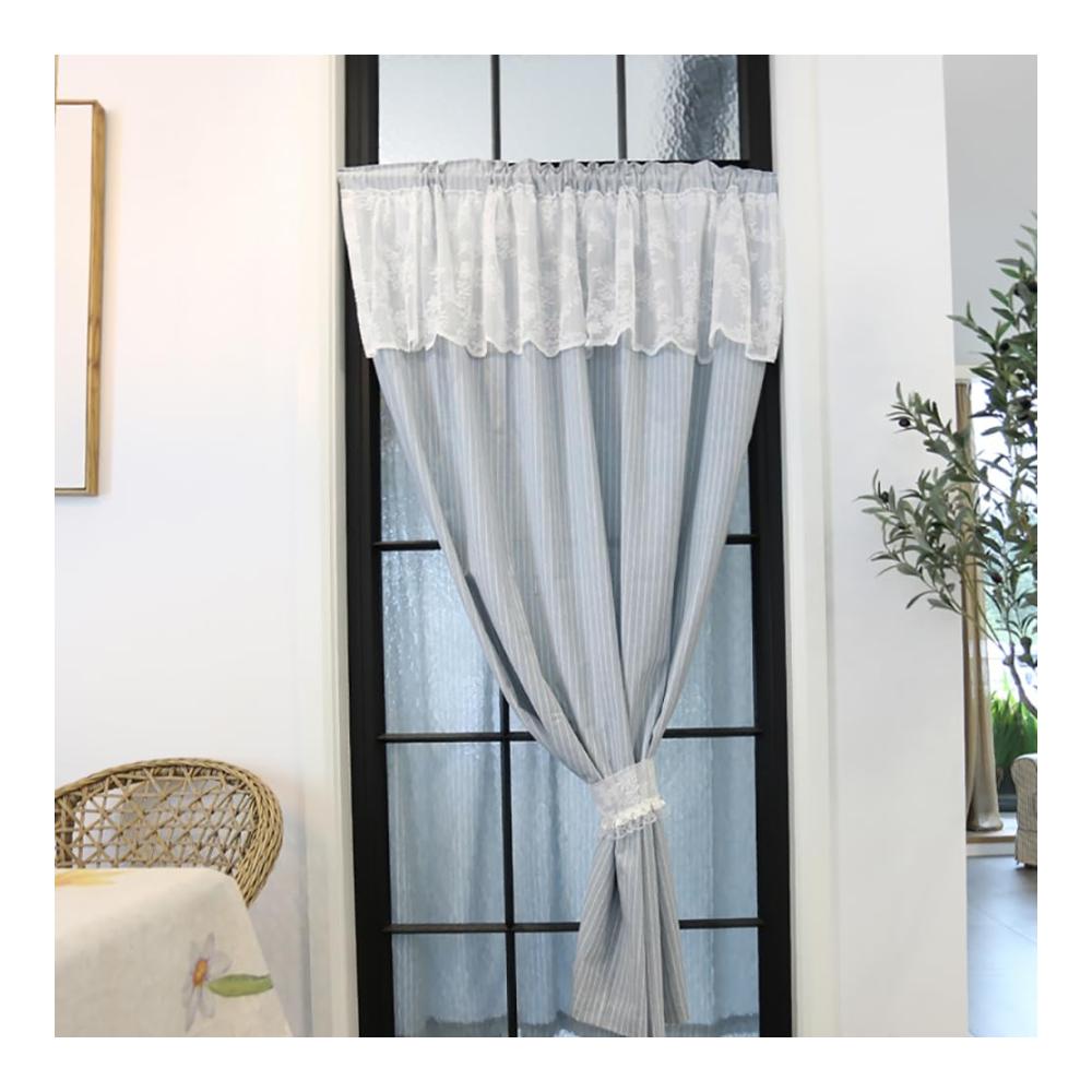 Exquisite Kurzstores - Moderne Scheibengardinen mit Blickschutz | Elegant Spitze French Türvorhang für Küche Balkon & mehr | 130x260cm