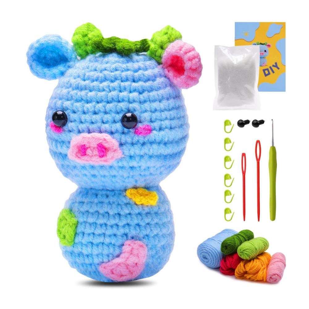 Entdecken Sie die Kunst des Häkelns mit unserem exquisiten 1-Set Häkelset für Anfänger! Ideal für Erwachsene und Kinder enthält dieses Häkelset hochwertiges Garn und ein handgemachtes Häkel-Starter-Set. Tauchen Sie ein in kreative Projekte mit Tier-Häkelgarn-Knäueln und erleben Sie die Freude am Häkeln. Perfektes Anfänger Häkelset für inspirierende und unterhaltsame Häkelprojekte