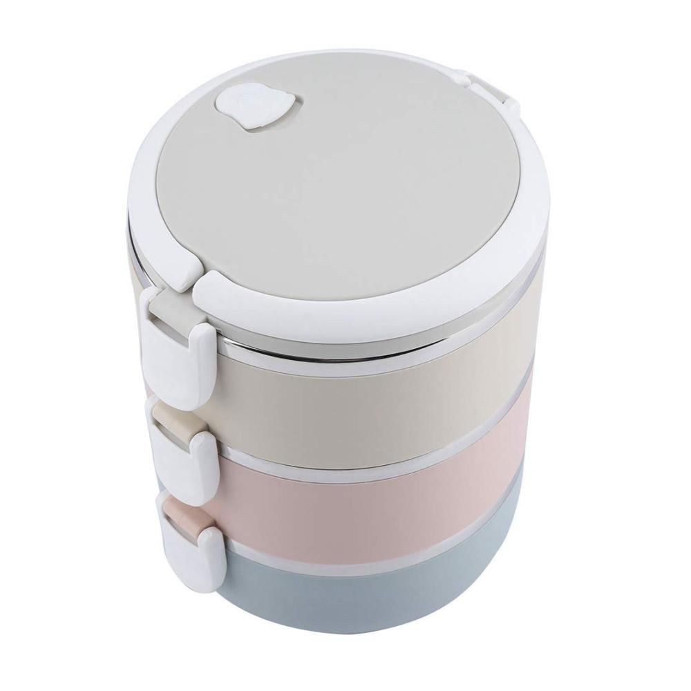 Halten Sie Ihr Essen unterwegs warm! Tragbare Edelstahl-Thermos-Lebensmittelbehälter mit Belüftungsloch 2100 ml Kapazität für frische Mahlzeiten. Perfekte Thermobehälter für Essen