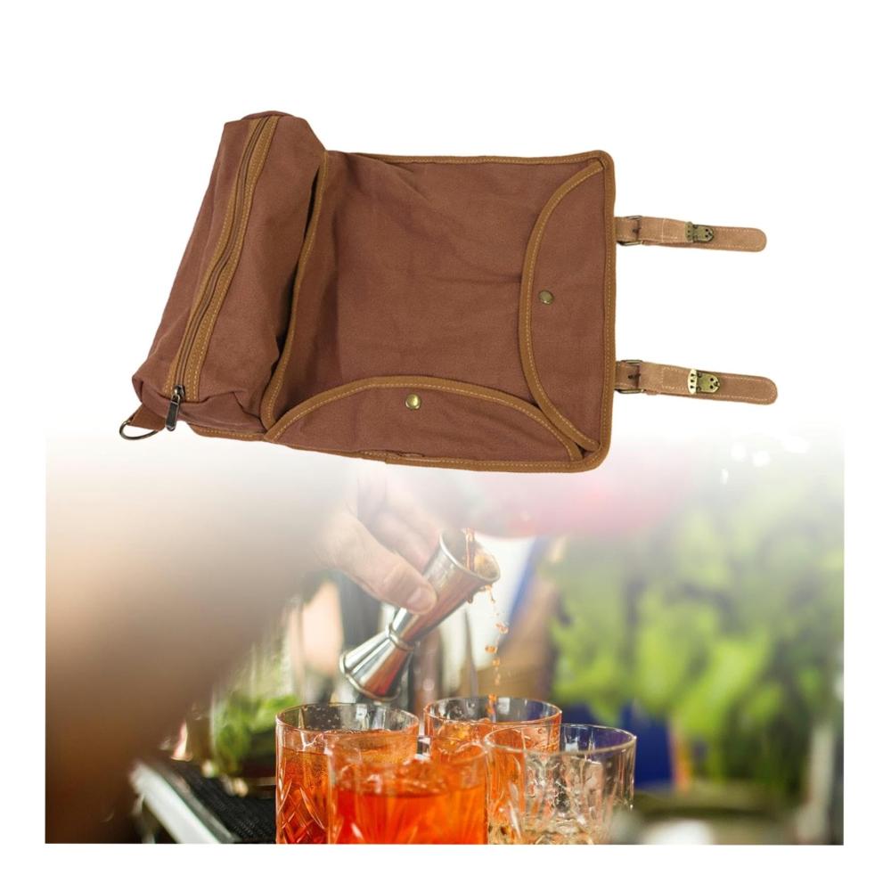 Flaschenkörbe & -träger Die ultimative Barkeeper-Tasche | Premium-Reise-Werkzeugtasche & Rollbar-Zubehör für Mixologen unterwegs | Ideales Geschenk für Barkeeper
