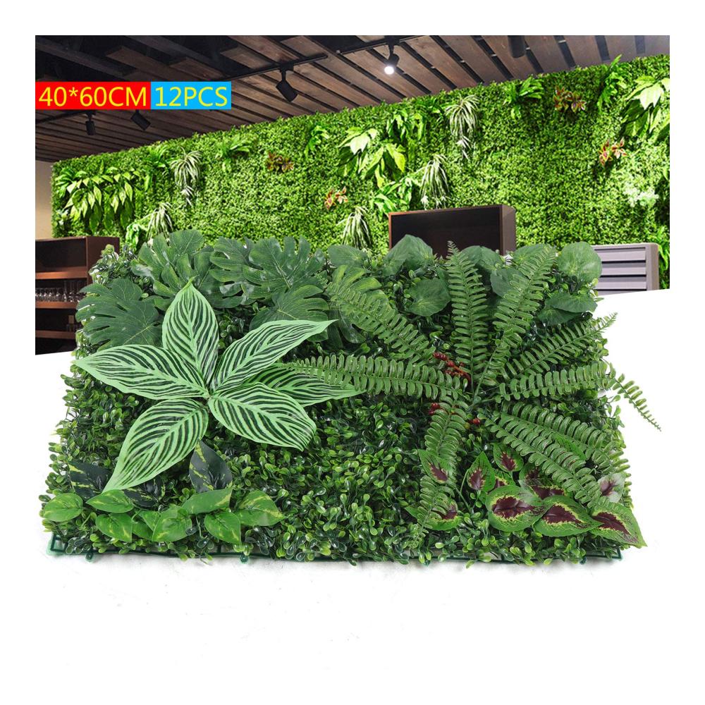 Entdecken Sie die natürliche Schönheit mit 12 Stück Künstliche Pflanzen Wand - Pflanzenwand Deluxe für Büro Küche und Garten. Grüne Kunstpflanzen schaffen eine erfrischende Atmosphäre. Perfekte Sichtschutzhecke mit künstlichen Farnblättern. Ideale Wandpaneele für stilvolle Wanddekoration