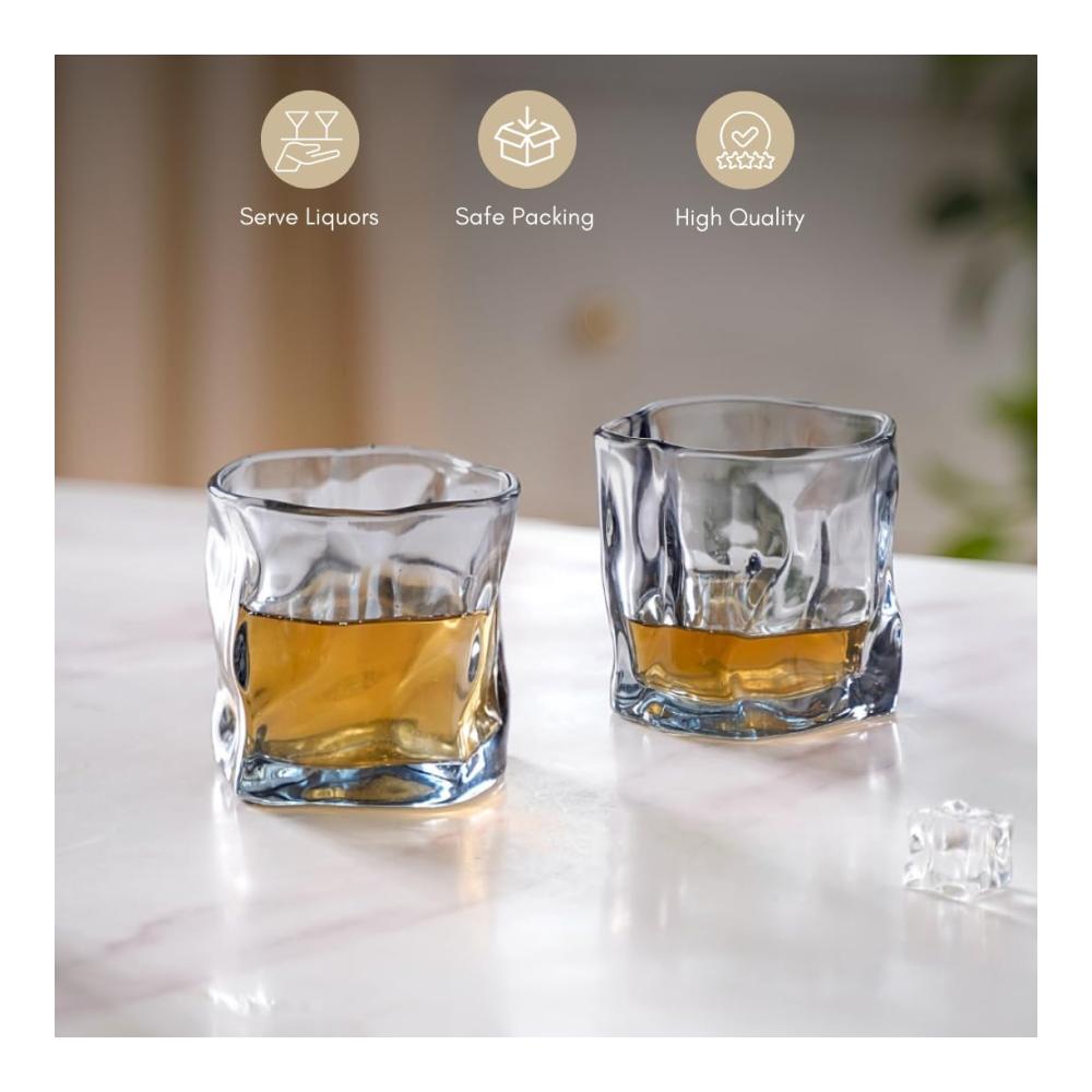 Premium Old Fashioned Gläser 6er-Set 300ml | Dickwandiges Kristallglas für Whiskey Scotch Bourbon | Klassische Cocktailgläser für Genießer