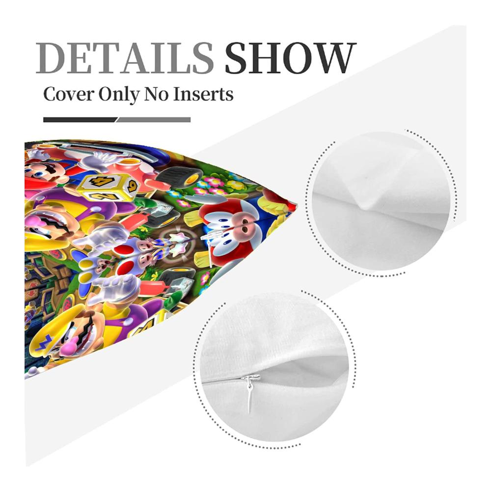 Anime Film Style Zierkissenbezüge 45x45 cm 2er Set – Dekorative Kissenhüllen für Wohnzimmer Couch Stuhl & Bett – Kissenbezüge im Anime Design – Hochwertige Zierkissen Bezüge für stilvolle Dekoration