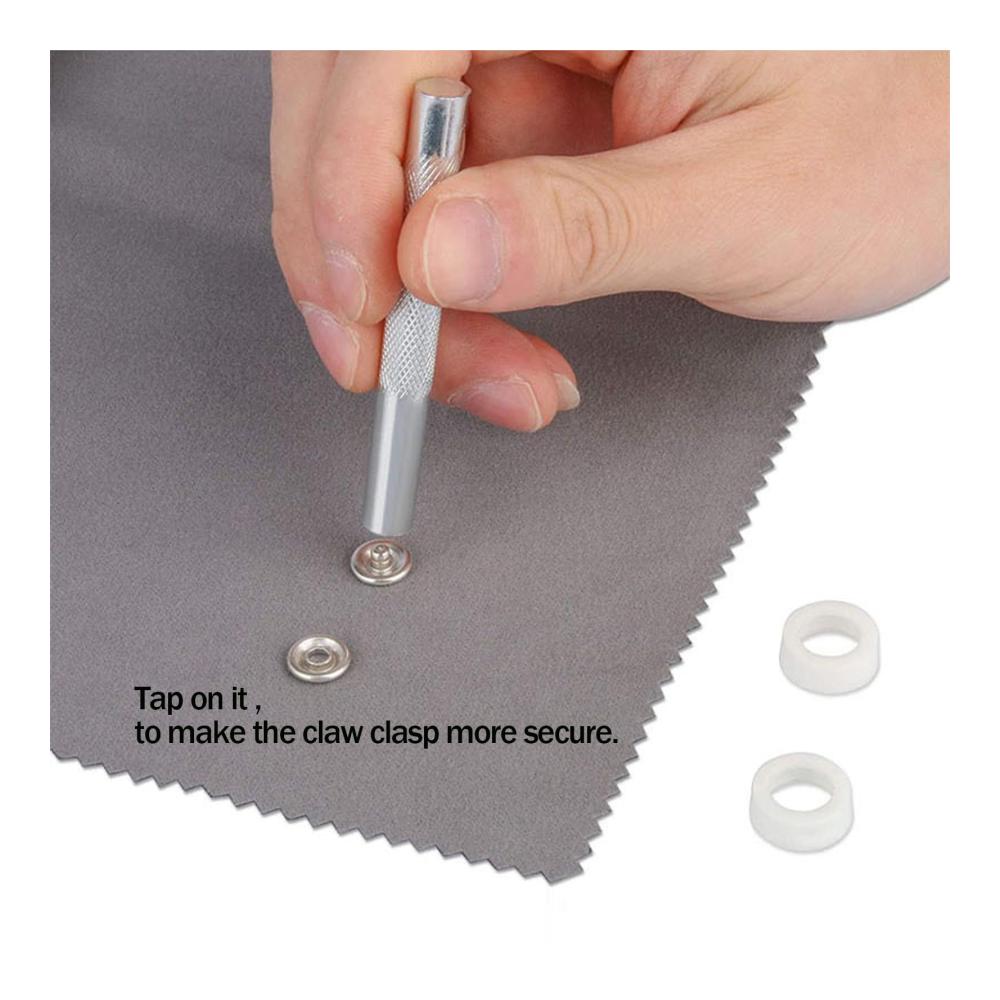 Professionelles Nähzubehör-Set 200 Stück 95 mm Metall-Druckknöpfe mit Zange - Hochwertige Krallenschnallen für Baby-Strampler und mehr