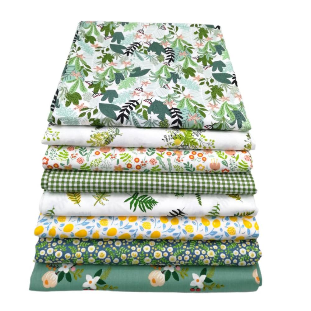 Baumwollstoffe Set 8 Stück 25x25cm für Näharbeiten Patchwork Quilten & DIY Basteln – Hochwertige Textilien für Kreative