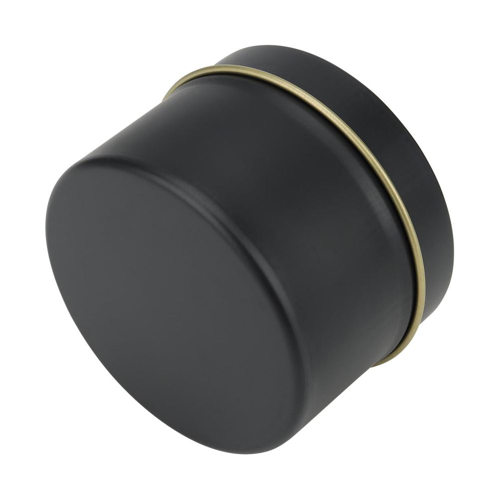 Praktisches Set 24-teilige Schwarze Kerzendosen (120ml) mit Deckel - Ideales Zubehör für Kerzenherstellung und Teesüßigkeiten-Aufbewahrung