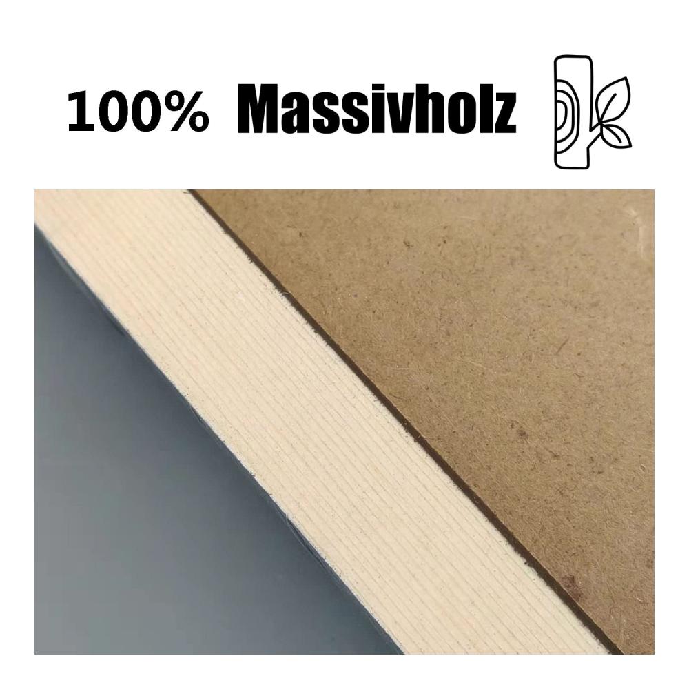 Erleben Sie zeitlose Eleganz wyewye 30x30 cm Bilderrahmen - Hochwertiger Holzrahmen mit Passepartout für 24.4x24.4 cm Kunstwerke - Klassisches Design für Wand & Tisch - Ideales Geschenk in stilvollem Schwarz