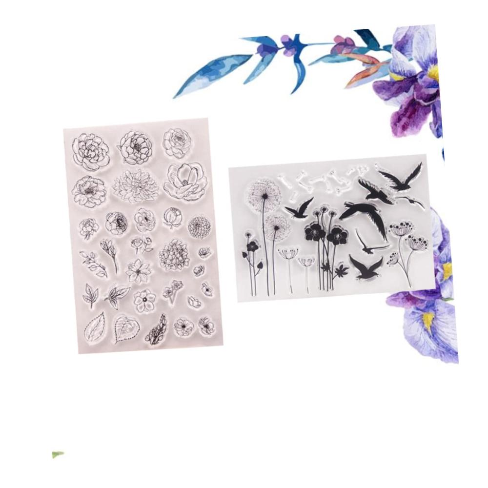 Entdecken Sie Kreativität mit 6 Stück Sticker-Sammlung | Premium Silikon-Stempel für Scrapbooking Karten & mehr | Tierische Motive transparente Designs | DIY Kunst und Dekoration für Ihr Sammelalbum