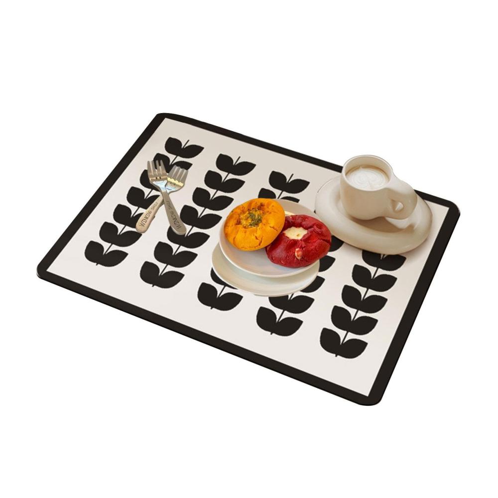 Abtropfhalter & -ständer Praktischer Küchenorganizer mit Saugmatte - Ordnung und Stil für Ihre Küche! Rutschfest abtropfsicher und vielseitig einsetzbar für Geschirr Besteck und mehr. Ideal für Küche und K