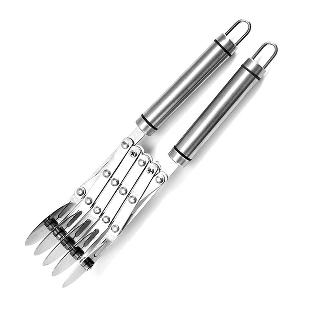 Entdecken Sie müheloses Schneiden mit unserem hochwertigen Pizzaschneider! 5-Rad-Design für präzise Teig- und Gebäckteilung. Robuster Edelstahl bequemer Griff - der perfekte Küchenhelfer