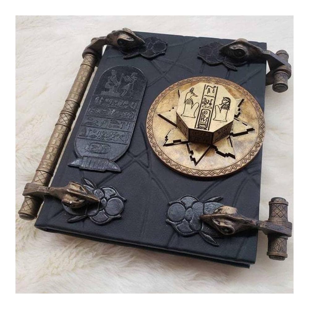 Stilvolle Holz Retro Buchstützen - Mumien-Design | Handgefertigte Harz Ornamente | Vintage Aufbewahrungsbox für Bücher | Dekorative Wohnkultur für Zuhause und Büro