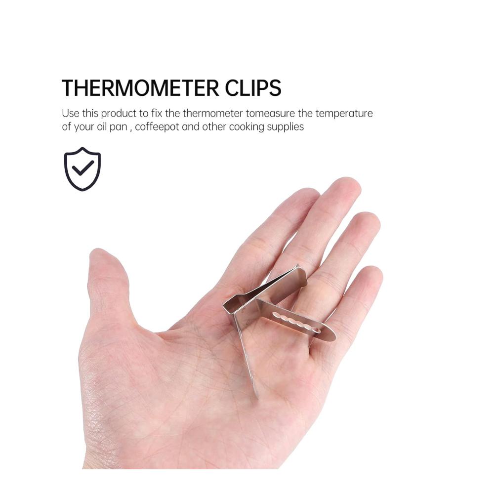 Digitales Bratenthermometer Set mit 6 Sonden Grill Clip Halterung & Edelstahl Konstruktion - Präzise Temperaturmessung für Grill Ofen und Smoker