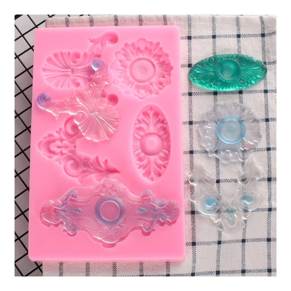 Erstellen Sie mühelos atemberaubende Tortendekorationen! Europäische geprägte Fondant-Kuchen-Silikonform für Gebäck Schokolade Süßigkeiten Eis und mehr. Perfektes DIY-Backwerkzeug für Kuchenformen Mousse und Gebäck. Silikon für professionelle Kuchendekorationen