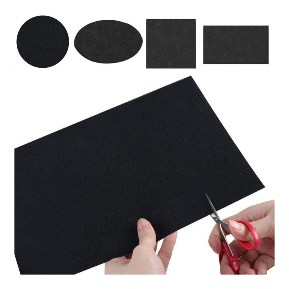 Filz Selbstklebend 45x200cm Blau | Klebriger Filz für Möbel & Bastelprojekte | Selbstklebender Folien-Filz für Boxen Tischbeine Stühle Bilderrahmen | Schützt und Dekoriert