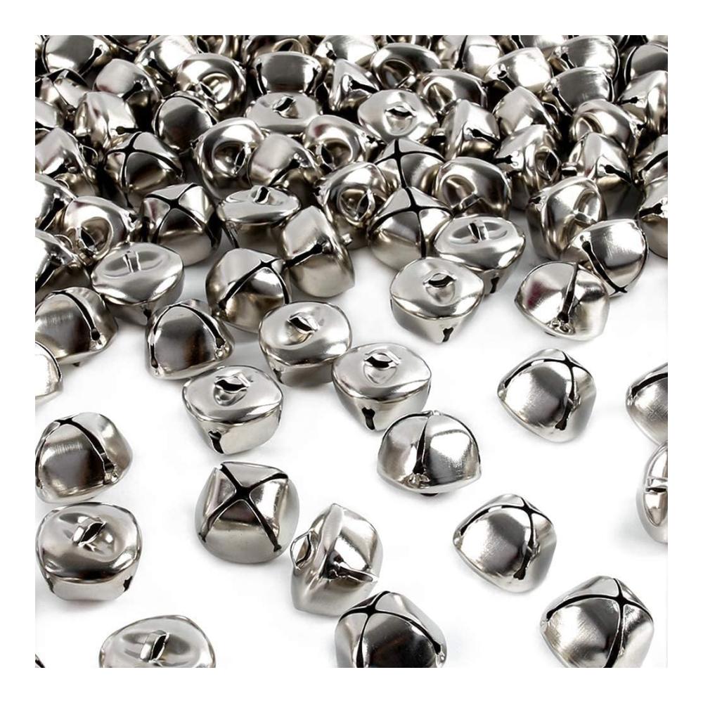 400 Stück Jingle 25mm Handgemachte Glocken in Loser DIY Glocken Weihnachts Dekoration Haus Dekoration - Glänzende Glocken für Bastelprojekte und festliche Dekorationen! Perfekt für Weihnachten Handwerk und mehr