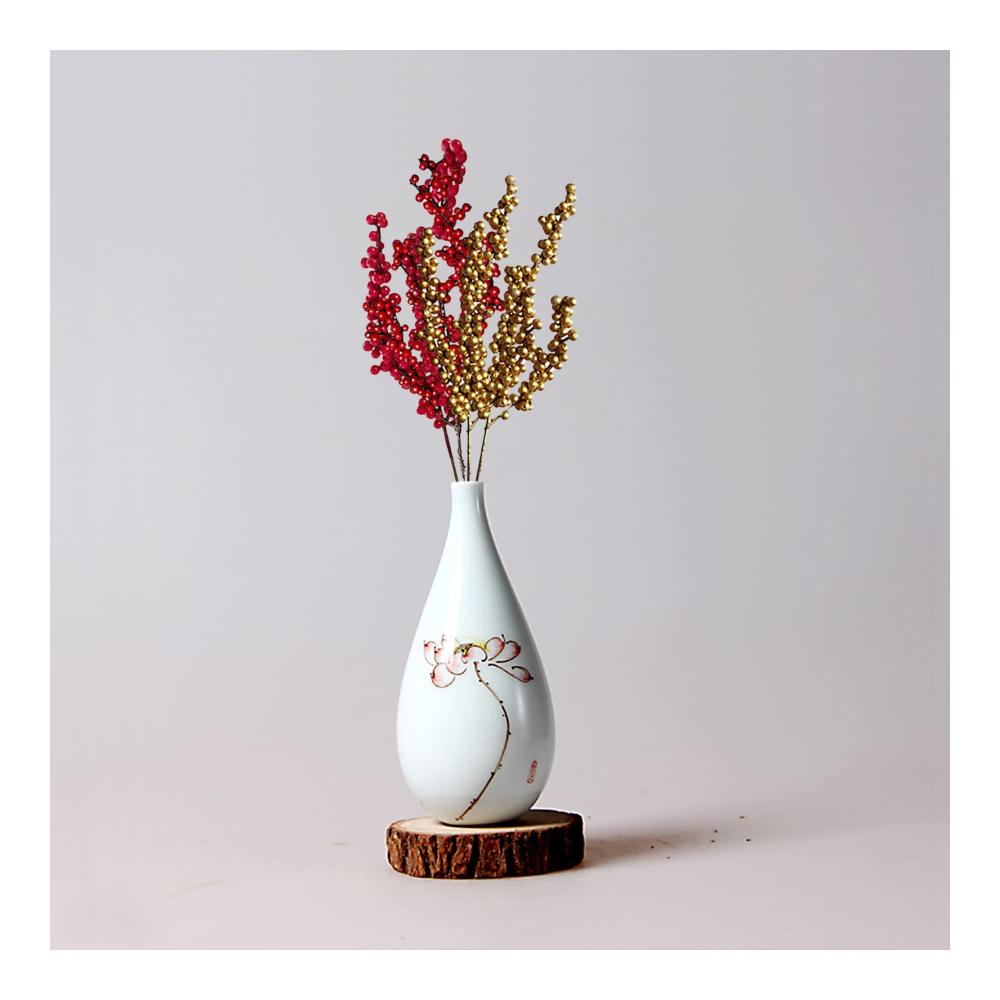 30er Set Künstliche Stechpalmenbeeren in Gold - Perfekt für DIY Weihnachtsbaum Kranz & Heimdeko | Ideal für Basteln Hochzeiten & Grußkarten