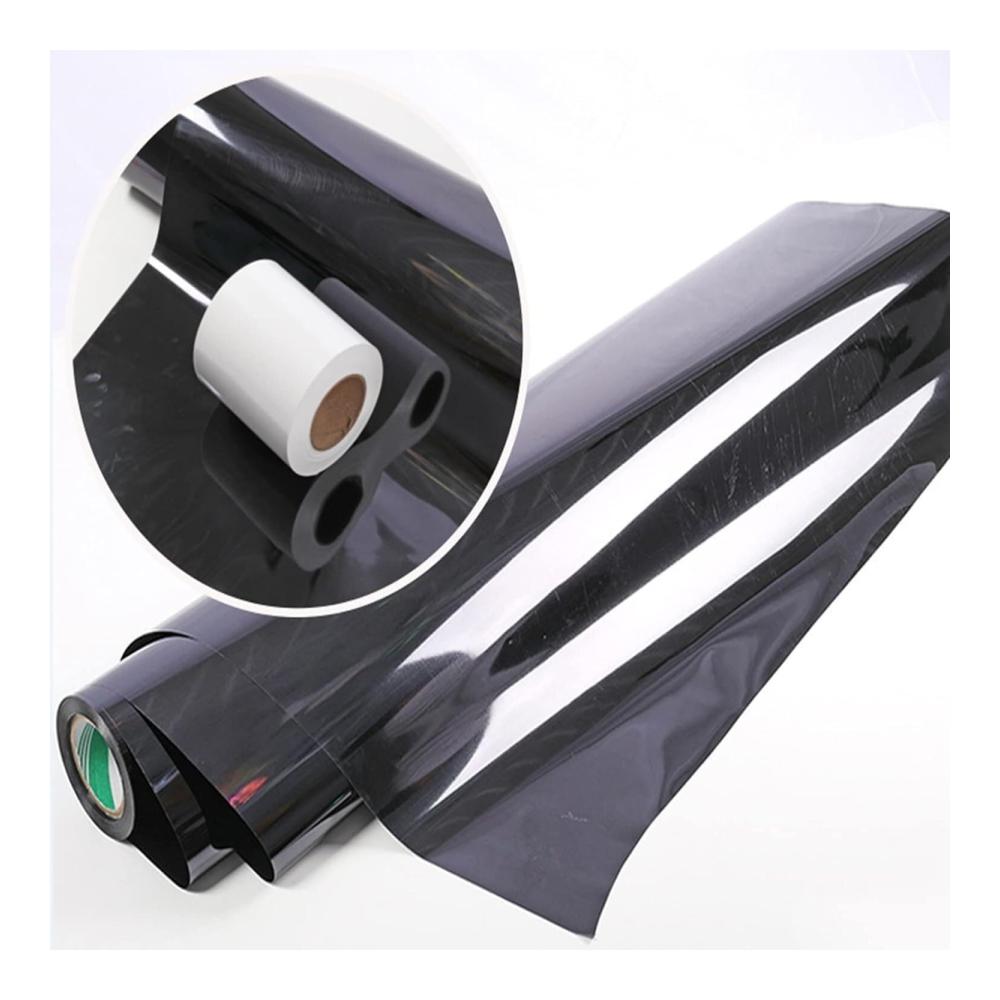 Gangläufer Schwarz Reflektierend - Perfekt für Hochzeiten & Partys - Indoor & Outdoor Einwegteppich - Glanzvolle Deko für den besonderen Anlass! (Farbe 012mm Größe 12x50m