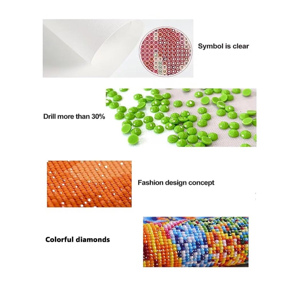 5D DIY Diamant Malerei Set Abstrakte Frau Vorbedruckt Groß XXL Full Drill Crystal Wand Dekor Geschenk - 40x120cm