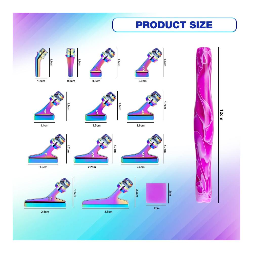 Entfesseln Sie Ihre Kreativität mit hochwertigem Werkzeug & Zubehör! papasgix 5D Diamond Painting Set Metall-Drill-Stifte für perfekte Diamantgemälde. Inklusive 45° abgewinkelten Ersatzköpfen für präzise Details. Ein Muss für Kunstliebhaber