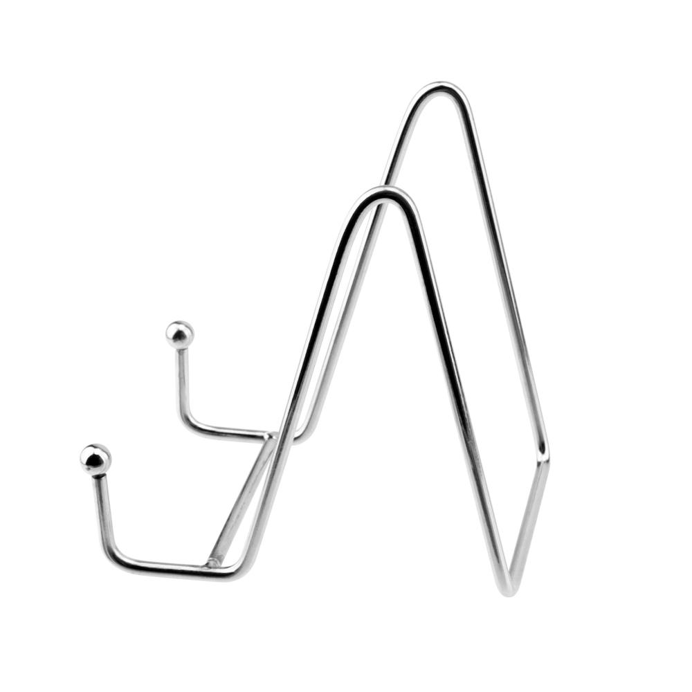 Premium Metall Tellerständer Set – 4 Stück 4 Zoll Display Ständer für Kunst Fotos & mehr – Stabile Staffelei Plattenhalter aus Eisen – Ideal für Teller Bücher Bilder und Kunstwerke auf dem
