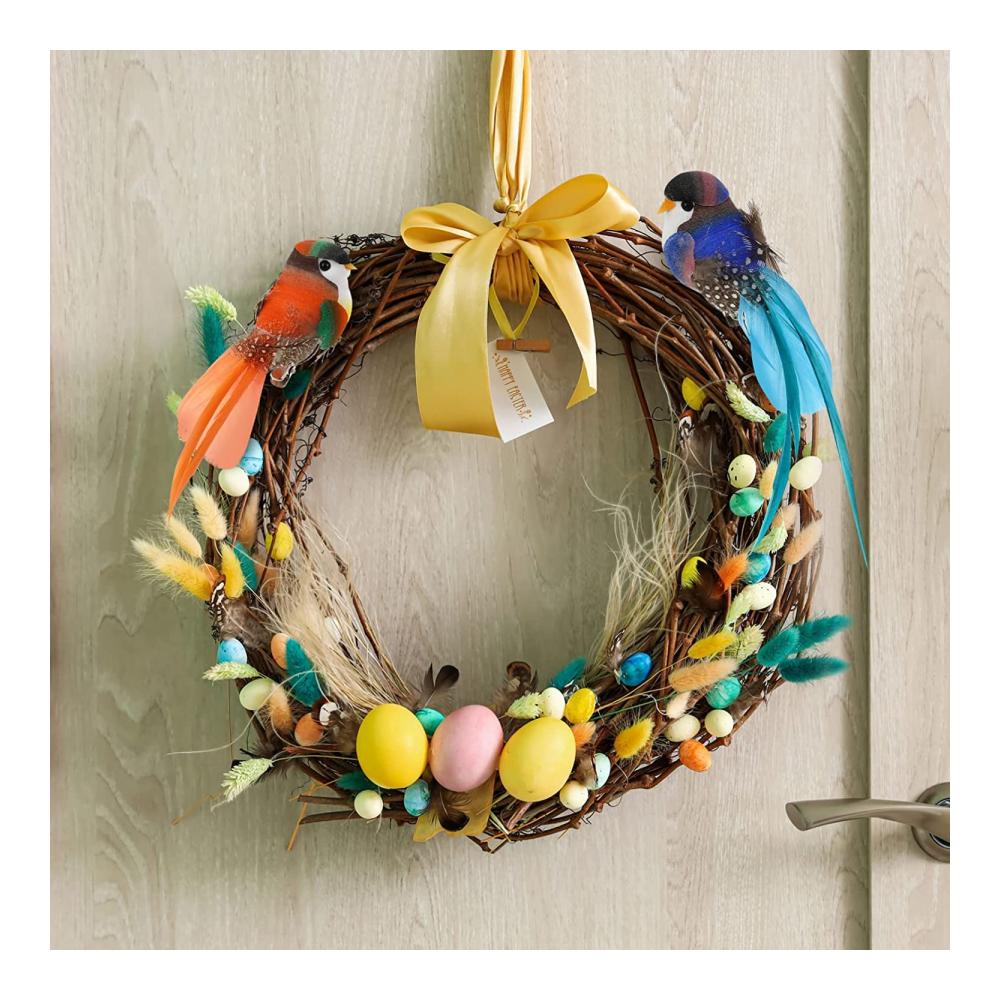 Fruchtige Frühlingsvögel 6er Pack künstliche Deko Vögel für Garten & Hausdekoration - Perfekte Oster- und Weihnachtsdeko in 6 Farben